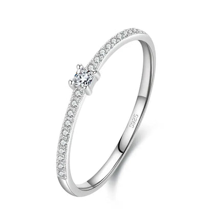 Lustrevia 925 Sterling Silver Gold-Tone Square CZ Ring