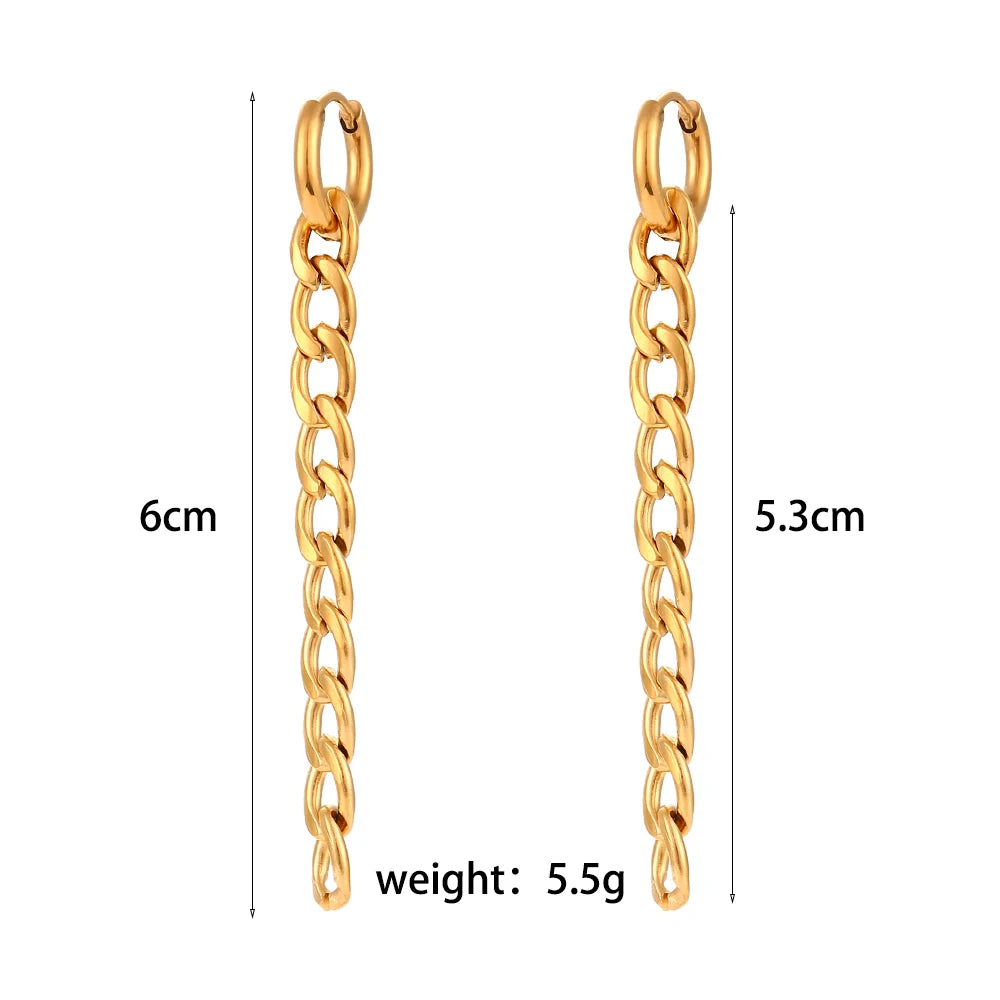 Lustrevia 18K Gold Plated Snowflake Tassel Hoop Earrings