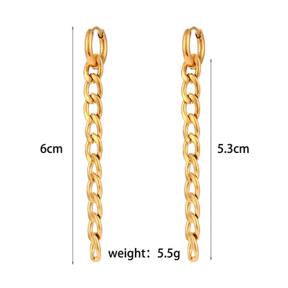 Lustrevia 18K Gold Plated Snowflake Tassel Hoop Earrings