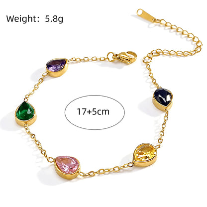 Lustrevia Elegant Bracelet with Zircon