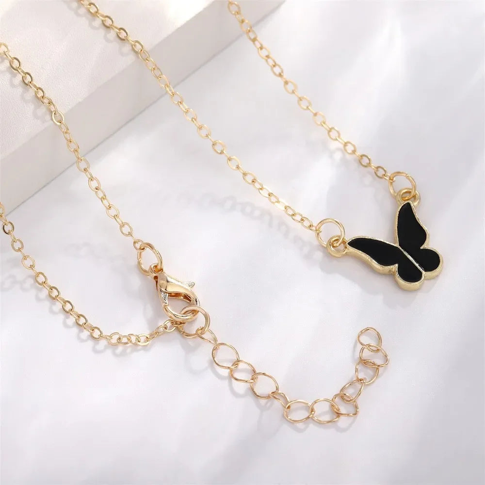 Lustrevia Gold Butterfly 5-Piece Jewelry Set