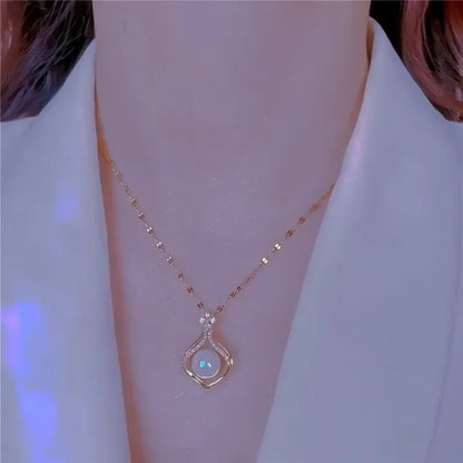 Lustrevia Gold-Tone Butterfly Pendant Necklace