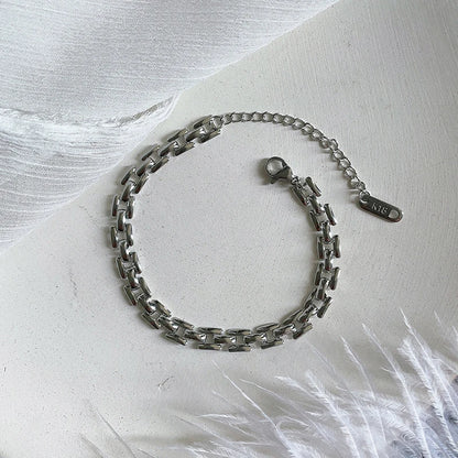 Lustrevia Stainless Steel Chain Bracelet Waterproof