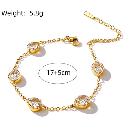 Lustrevia Elegant Bracelet with Zircon