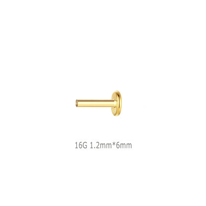 Lustrevia 925 Sterling Silver CZ Screw-Back Stud Earrings