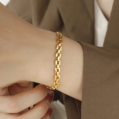 Lustrevia Stainless Steel Chain Bracelet Waterproof