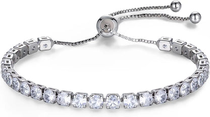 Lustrevia 18K Gold Plated CZ Tennis Bracelet