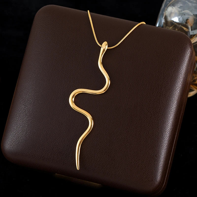 Lustrevia 18K Gold Plated Water Drop Pendant Necklace