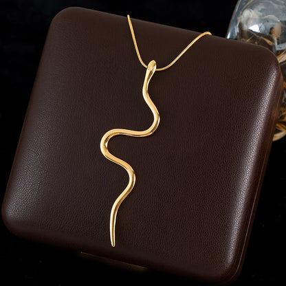 Lustrevia 18K Gold Plated Water Drop Pendant Necklace