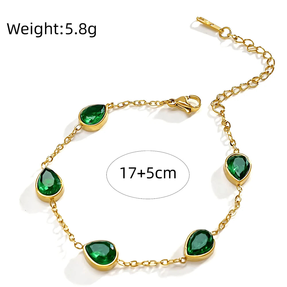 Lustrevia Elegant Bracelet with Zircon