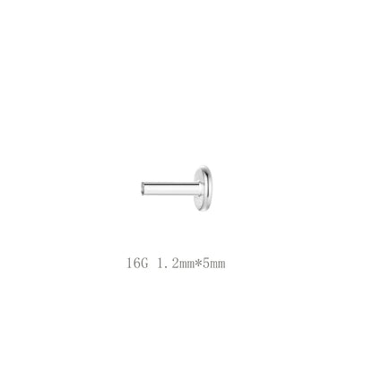 Lustrevia 925 Sterling Silver CZ Screw-Back Stud Earrings